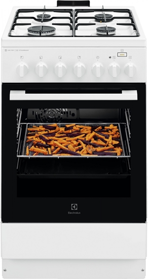 Picture of Electrolux gāzes plīts ar elektrisko cepeškrāsni, nerūsoša tērauda, 50cm