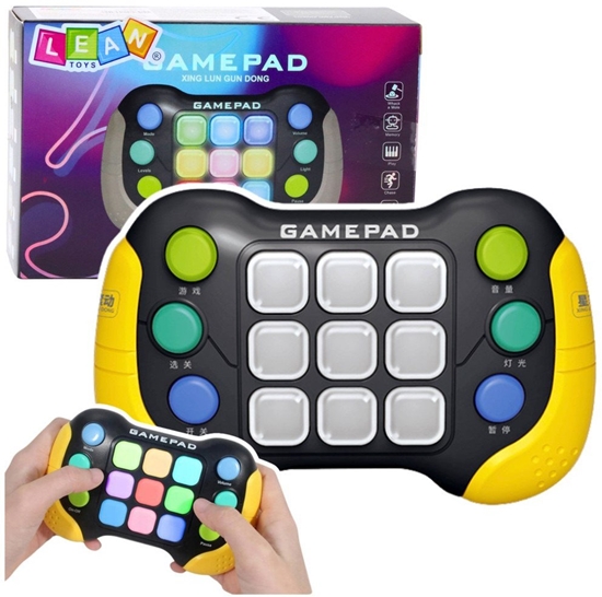 Picture of Elektroniczna Gra Zrcznociowa Game Pad Pop-It LED 5 Trybów LEAN Toys