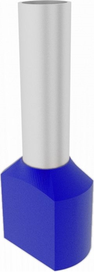 Picture of Elpromet 100szt. 2x2,5/10mm Kocówka tulejkowa izolowana podw. nieb. TE2510 Elpromet 0378