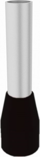 Picture of Elpromet 100szt. E1,5/8mm Kocówka tulejkowa izolowana 1,5mm2 czarna E1508 Elpromet 0460