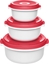 Attēls no Emsa Micro Family Mikrowave Starter Set red 3 pcs.