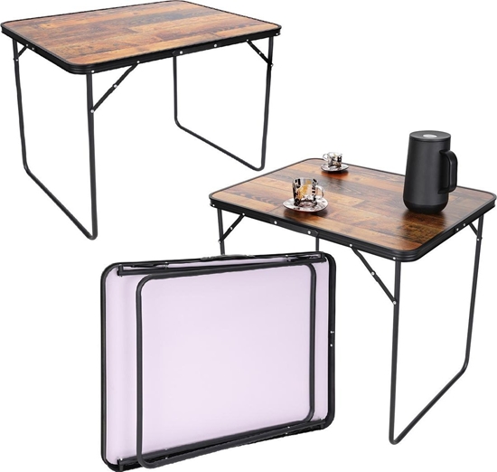 Изображение Enero STOLIK TURYSTYCZNY SKADANY KEMPINGOWY 80X60X70CM DREWNO