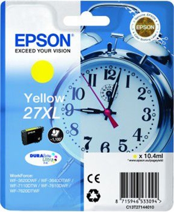 Picture of Epson Alarm clock 27XL DURABrite Ultra ink cartridge 1 pc(s) Original Yellow