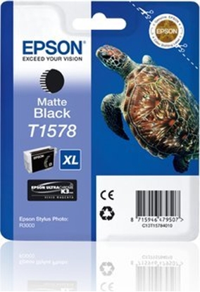 Attēls no Epson Ink Cartridge matte black T 157              T 1578N