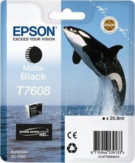 Picture of Epson ink cartridge matte black T 7608N