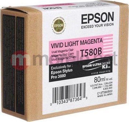 Picture of Epson ink cartridge vivid light magenta T 580 80 ml       T 580B