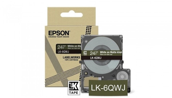 Picture of Epson LK-6QWJ Khaki, White