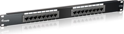 Attēls no Equip 16-Port Cat.5e Unshielded Patch Panel, Black