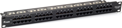 Изображение Equip 50-Port Cat.3 RJ45 ISDN Patch Panel, Black