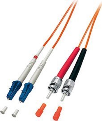 Attēls no Equip LC/ST 50/125μm 10m fibre optic cable OM2 Orange
