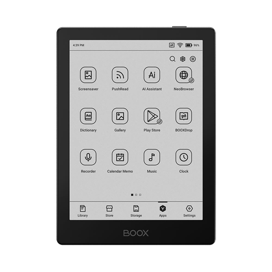 Picture of E-Reader|ONYX BOOX|6"|1072x1448|Memory 32 MB|1xUSB-C|Micro SDXC|Wireless LAN|Bluetooth|Black|OPC1225R