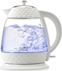 Picture of ETA Crystal Kettle 315490010 Electric, 2200 W, 1.7 L, Glass, 360° rotational base, Glass/White