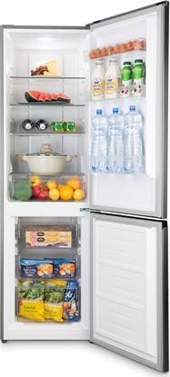 Attēls no ETA | Refrigerator | ETA275090010E | Energy efficiency class E | Free standing | Combi | Height 180 cm | No Frost system | Fridge net capacity 182 L | Freezer net capacity 71 L | 40 dB | Stainless Steel