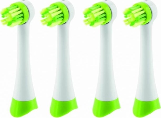 Picture of ETA | Toothbrush replacement | Heads | For kids | Number of brush heads included 4 | Number of teeth brushing modes Does not apply | White/Green