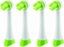Attēls no ETA | Toothbrush replacement | Heads | For kids | Number of brush heads included 4 | Number of teeth brushing modes Does not apply | White/Green