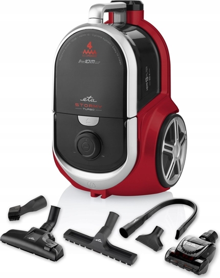 Изображение ETA | Vacuum Cleaner | ETA351790000 Stormy Turbo | Bagless | Power 800 W | Dust capacity 2.2 L | Black/Red