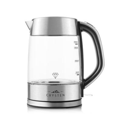 Attēls no ETA Kettle | 415490000 Crysten | Electric | 2100 W | 1.7 L | Glass | 360° rotational base | Glass