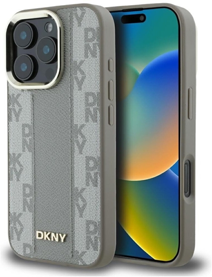 Picture of Etui DKNY Checkered Pattern Magsafe do   iPhone 16 Pro Max beowy