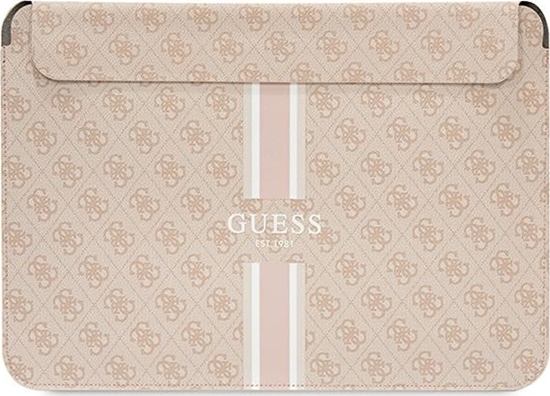 Изображение Etui Guess Etui Guess Sleeve GUCS16P4RPSP 16 cali róowy/pink 4G Printed Stripes