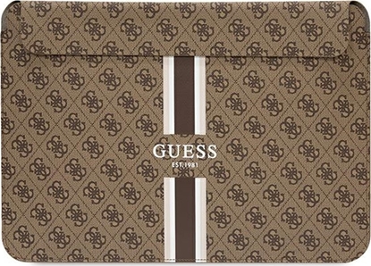 Изображение Etui Guess Etui Guess Sleeve GUCS16P4RPSW 16 cali brzowy/brown 4G Printed Stripes
