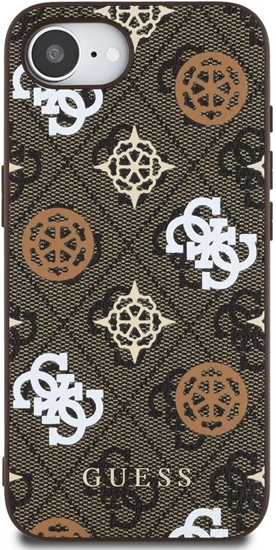 Picture of Etui Guess PU 4G Peony z MagSafe na iPhone 16e - brzowe