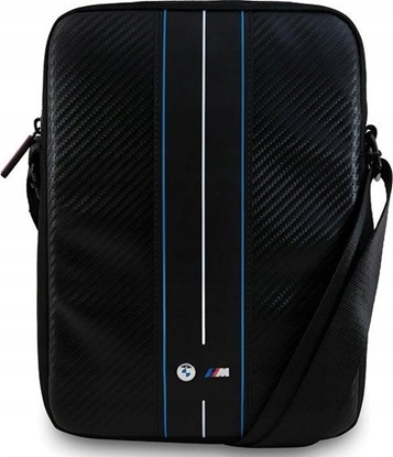 Picture of Etui na tablet BMW Torebka BMW BMTB10COMSCAKL 10" Carbon Blue Stripes czarny/black