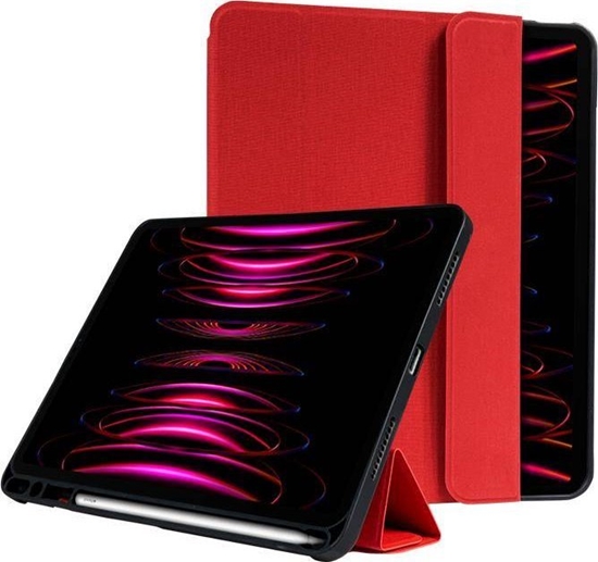 Picture of Etui na tablet Crong Crong FlexFolio  Etui iPad Pro 11 (2022-2021) / iPad Air 10.9 (5-4 gen.) z funkcj Apple Pencil (czerwony)