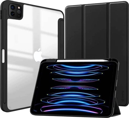 Attēls no Etui na tablet Crong Crong PrimeFolio  Etui iPad Pro 11 (2022-2021) / iPad Air 10.9 (5-4 gen.) z podstawk i adowaniem Apple Pencil (czarny)