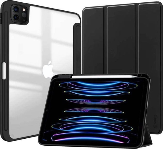 Picture of Etui na tablet Crong Crong PrimeFolio  Etui iPad Pro 11 (2022-2021) / iPad Air 10.9 (5-4 gen.) z podstawk i adowaniem Apple Pencil (czarny)