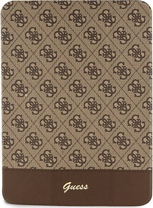 Picture of Etui na tablet Guess Etui Guess GUFC11PS4SGW Apple iPad 10.9 2022 (10. generacji) brzowy/brown 4G Stripe Allover