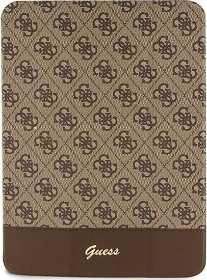 Picture of Etui na tablet Guess Etui Guess GUFC11PS4SGW Apple iPad 10.9 2022 (10. generacji) brzowy/brown 4G Stripe Allover