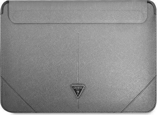 Picture of Etui na tablet Guess Guess Sleeve GUCS14PSATLG 13/14" srebrny /silver Saffiano Triangle Logo