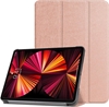 Picture of iLike Galaxy Tab S9 Ultra 14.6 Tri-Fold Eco-Leather Stand Case Rose Gold
