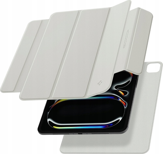 Picture of Etui na tablet Spigen Air Skin Folio OneTap szary na iPad Pro 11" 2024