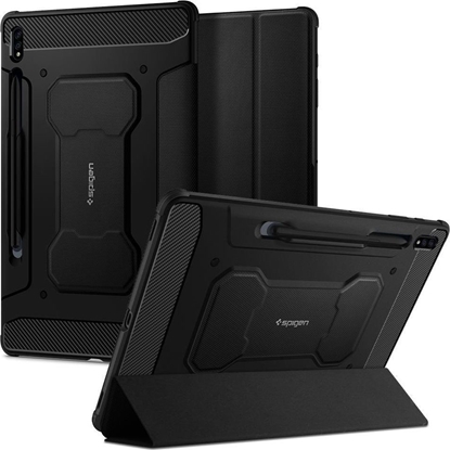 Изображение Etui na tablet Spigen SPIGEN RUGGED ARMOR PRO ETUI NA SAMSUNG GALAXY TAB S7+ PLUS 12.4 T970/T976 BLACK