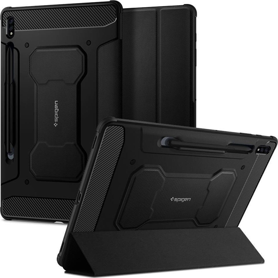Изображение Etui na tablet Spigen SPIGEN RUGGED ARMOR PRO ETUI NA SAMSUNG GALAXY TAB S7+ PLUS 12.4 T970/T976 BLACK