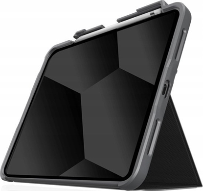 Изображение Etui na tablet STM STM Dux Plus - Etui pancerne iPad 10.9" (2022) MIL-STD-810G z uchwytem Apple Pencil (Black) wersja EDU/COM