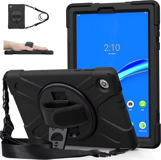 Picture of Etui na tablet Strado Etui Armor z paskiem uchwytem Strap do Lenovo Tab M10 TB-X306X/X306F (Czarne) uniwersalny
