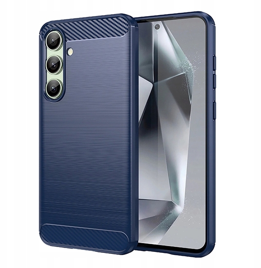Picture of Etui silikonowe Carbon Case do Samsung Galaxy S24 FE - niebieskie