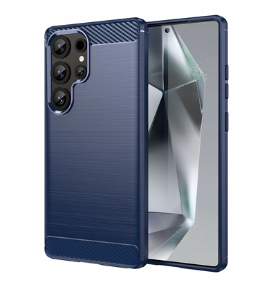 Attēls no Etui silikonowe Carbon Case do Samsung Galaxy S25 Ultra - niebieskie