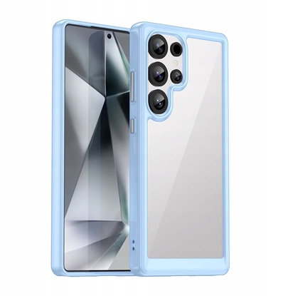 Attēls no Etui silikonowe Outer Space Case z elow ramk do Samsung Galaxy S25 Ultra - niebieskie