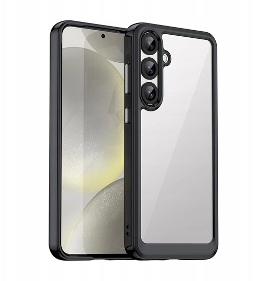 Picture of Etui silikonowe Outer Space Case z elow ramk do Samsung Galaxy S25+ - czarne