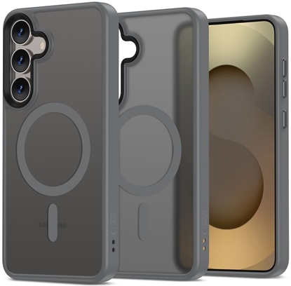 Изображение Etui Tech-Protect MagMat MagSafe na Samsung Galaxy S25 - przezroczysto-szare