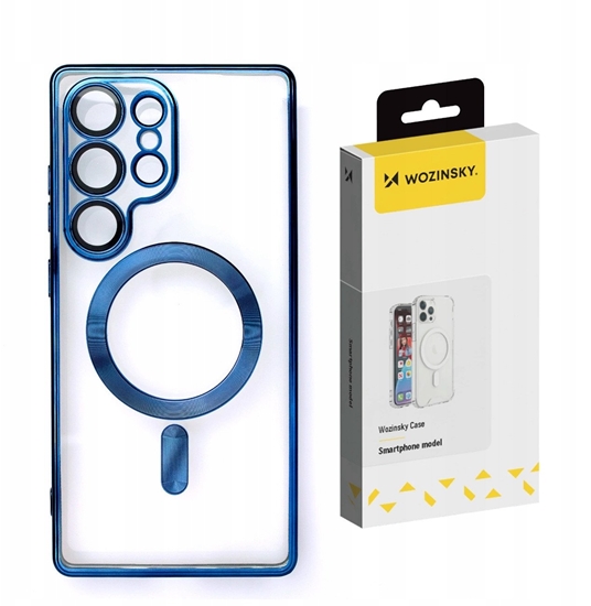 Изображение Wozinsky Wozinsky Electroplated Case with Magsafe for Samsung Galaxy S25 Ultra - Blue