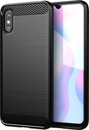 Picture of Etui XIAOMI REDMI 9A Pancerne Carbon czarne (92911) - om-49398