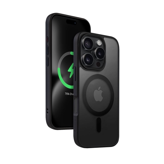 Picture of Etui z MagSafe Hybrid Frost MAG Cover do iPhone 16 Pro (czarny)