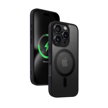 Attēls no Etui z MagSafe Hybrid Frost MAG Cover do iPhone 16 Pro Max (czarny)