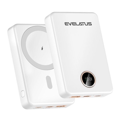 Attēls no Evelatus Evelatus Wireless Power Bank 22.5W 10000 mAh Type-C White