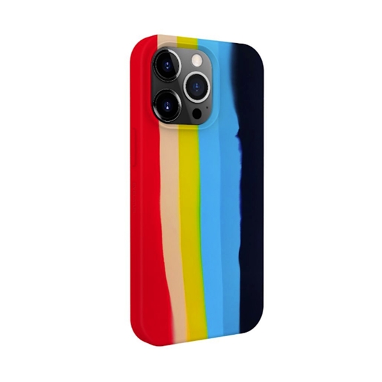 Picture of Evelatus Apple iPhone 15 Pro Silicone case Multi-Colored Rainbow