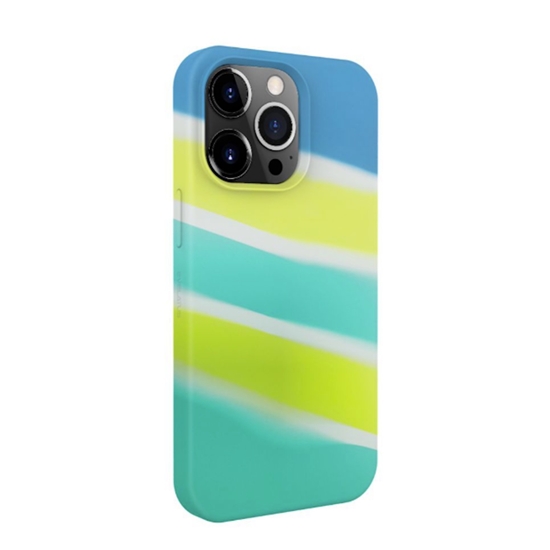 Picture of Evelatus Apple iPhone 15 Pro Silicone case Multi-Colored Yellow Green